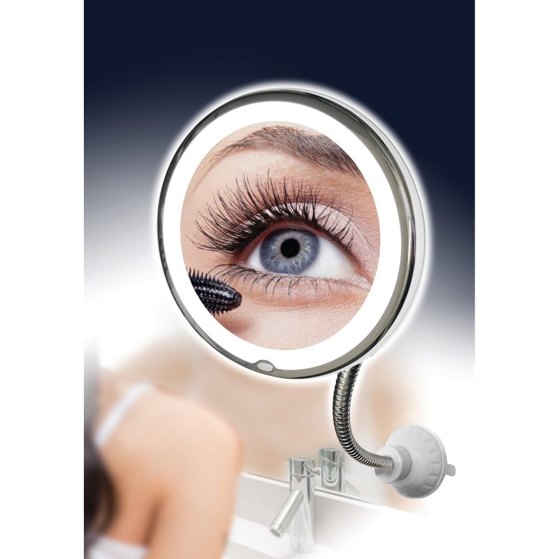 Kosmetinis Veidrodis Su LED Apšvietimu 10x Ultra Flexible Mirror Kosmetinis Veidrodis Su LED Apšvietimu 10x Ultra Flexible Mirror