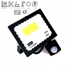 20w LED prožektorius su judesio davikliu 6500k mINI IP67