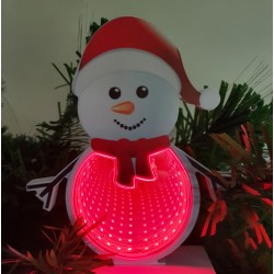 3D LED INFINITY Kalėdinė dekoracija SNOWMAN