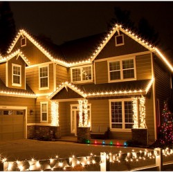 FLASH DIAMOND girlianda ŠILTAI BALTA 200 LED su storu laidu 12 m