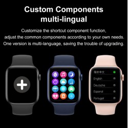 Iwo 13 W56 Smart Watch Serijos 6 44mm 40mm Nuotolinio Valdymo Ip68  Vandeniui Smartwatch \