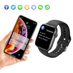 Išmanusis laikrodis IWO W66 DT100 Smartwatch 2021 BLACK