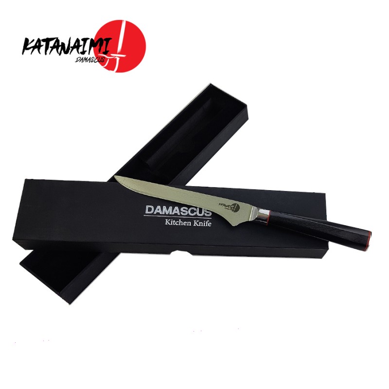 Damaskus plieno virtuvės peilis 15cm KATANAIMI 1033F