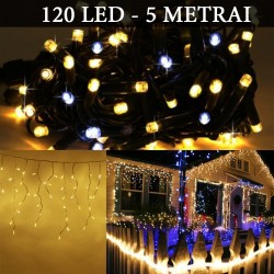 Varvekliai lauro girlianda su storu laidu 120LED