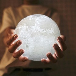 Mėnulio formos pastatoma LED lempa -L- Šaltai balta